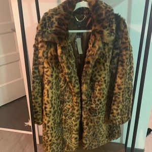 JCrew Leopard Print Coat